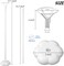 10 Sets Balloon Stick Stand with Base (Transparent,White) 15.6 x 3.99 x 2.5 inches